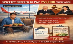 Airlines -- Spice Jet to Pay Rs 55,000 for Providing Only Burger and Fries During 14-Hour Flight Delay