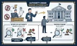 Cancellation of Settlement Deed -- Plea of Fraud Raised Before Authority Under Senior Citizens Act -- Adjudication of fraud lies before Civil Court, not Collector